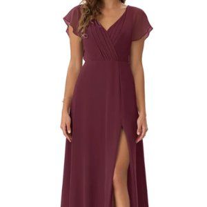 Azazie Rylee Bridesmaid Dress - Cabernet